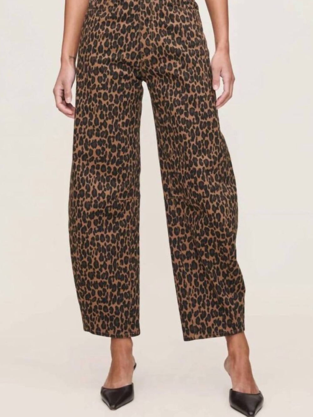 DL1961 Leopard Print Barrel Leg Miro Pants